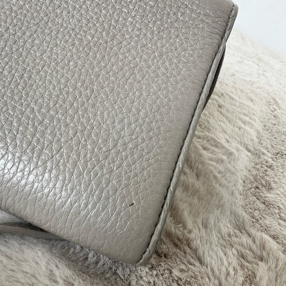 Tory Burch Taupe Leather crossbody convertible clutch wallet bag - Picture 4 of 7